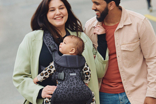 BABYBJORN ONE AIR MESH nosidełko, Antracyt/Leopard