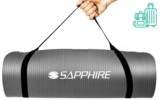 Гимнастический коврик FITNESS MAT SG-105 NBR 173х61см толстый для занятий йогой 1,5см