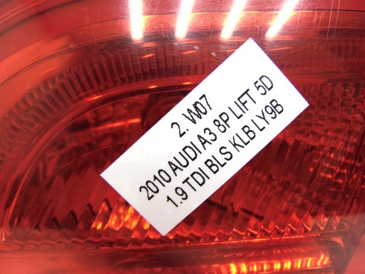 КОМПЛЕКТ ЗАДНИХ ЛАМП LED AUDI A3 8P RS3 S3 5D LIFT
