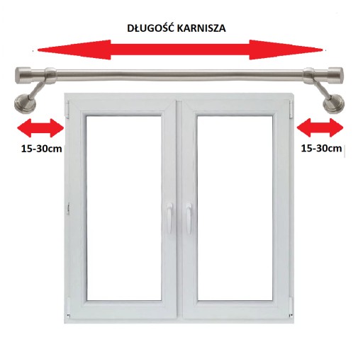 Одинарный карниз, металлический, черный Modern 19 220