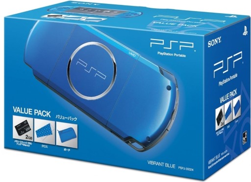 NOWA SONY PSP 3004 Slim VIBRANT BLUE PL Menu Wi-Fi Etui 350 GIER