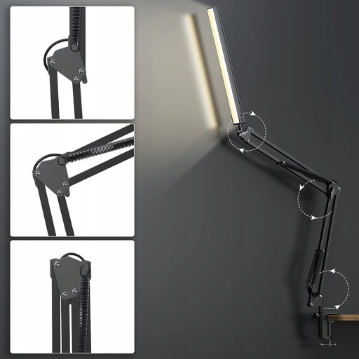 LAMPKA BIURKOWA LED KREŚLARSKA SZKOLNA BIURKO 10W
