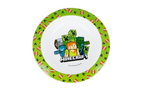 MINECRAFT Talerz Głęboki Miska 15 cm Dziecięcy