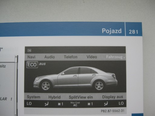 MERCEDES W221 2009-2013 S Klasa książka obsługi PL