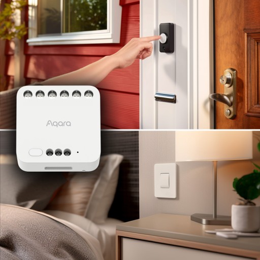 УМНОЕ ИНТЕЛЛЕКТУАЛЬНОЕ РЕЛЕ AQARA ДЛЯ ВОРОТ, РОЛЬСТАВНИ, ВЫКЛЮЧАТЕЛЕЙ ZIGBEE MATTER