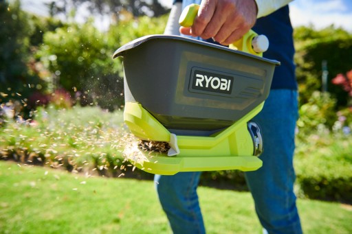 РАЗбрасыватель семян соли RYOBI SEEDING АВТОМАТИЧЕСКИЙ БЕСПРОВОДНОЙ АККУМУЛЯТОРНЫЙ РАБОТАЮЩИЙ