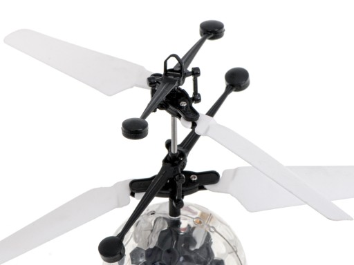 LATAJĄCA ŚWIECĄCA KULA DISCO LED STEROWANA RĘKĄ ROBOT CZUJNIK RUCHU DRON