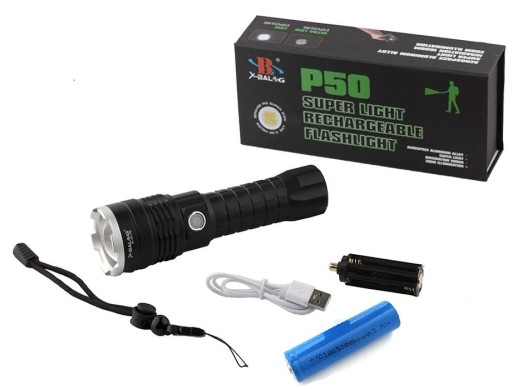 X-BALOG МОЩНЫЙ ТАКТИЧЕСКИЙ ФОНАРЬ XHP50 ZOOM L071