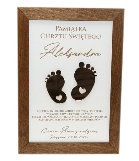 PAMIĄTKA CHRZTU ŚWIĘTEGO PREZENT NA CHRZEST PERSONALIZOWANY