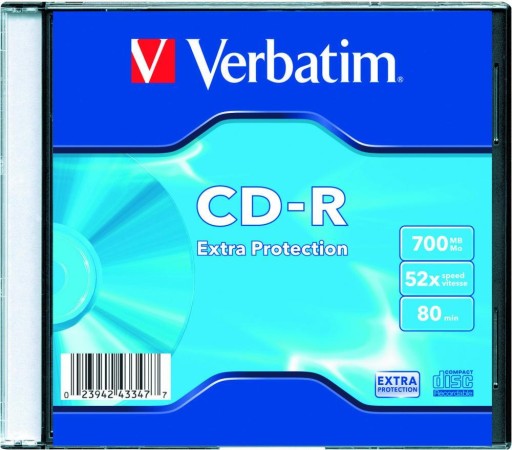 CD-R Verbatim 700 МБ тонкий 8 шт.