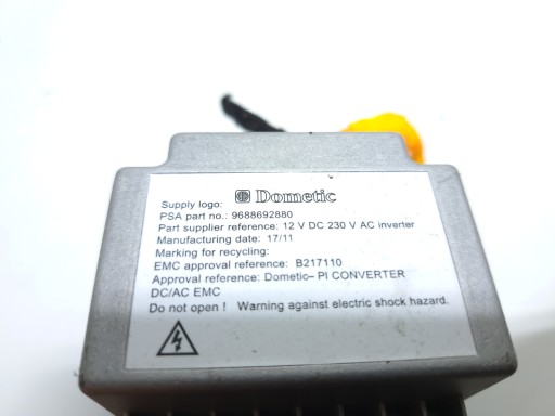 ПРЕОБРАЗОВАТЕЛЬ НАПРЯЖЕНИЯ CITROEN C4 II B7 DS4 9688692880