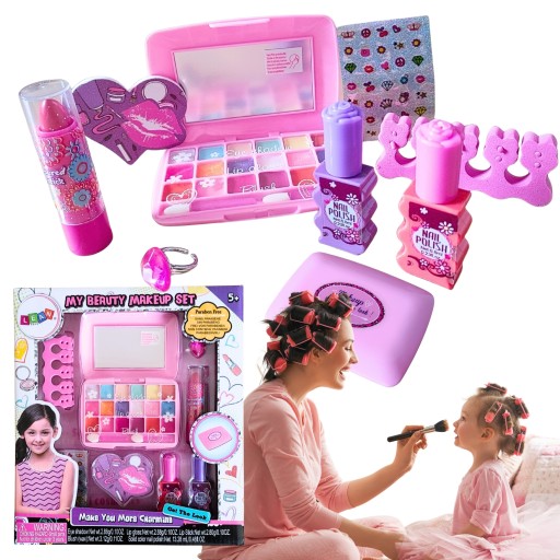 BEAUTY SET ПАЛИТРА ТЕНЕЙ ГУБНАЯ ПОМАДА ЛАК