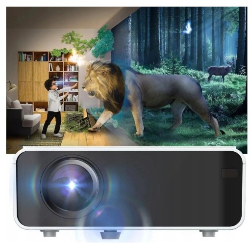 Inteligentny projektor ledowy HD 4k Wifi Bt