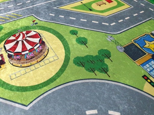 Ковер DIGITAL EMMA CITY улицы дороги автомобили 140х200
