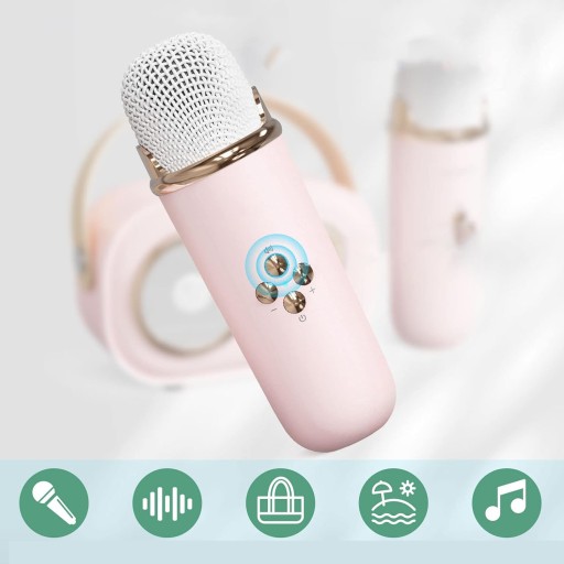БЕСПРОВОДНОЙ МИКРОФОН ДЛЯ КАРАОКЕ, ДИНАМИК BLUETOOTH, НАБОР 2 МИКРОФОНА