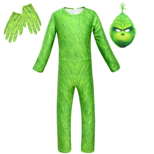 Детский косплей TheGrinch Onesie Hoodie Performance Костюм B53-43