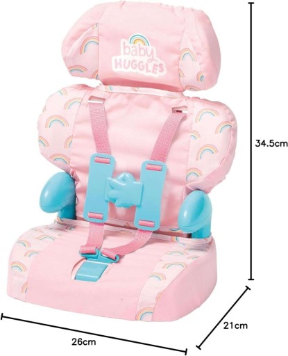 АВТОКРЕСЛО ДЛЯ КУКЛ БЕБИ HUGGLES + НОВОРОЖДЕННАЯ КУКЛА 30 СМ