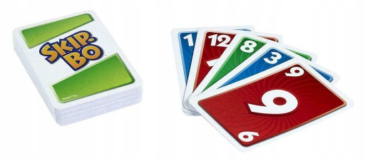 SKIP BO SKIP-BO GAME Mattel UNO 162 cards