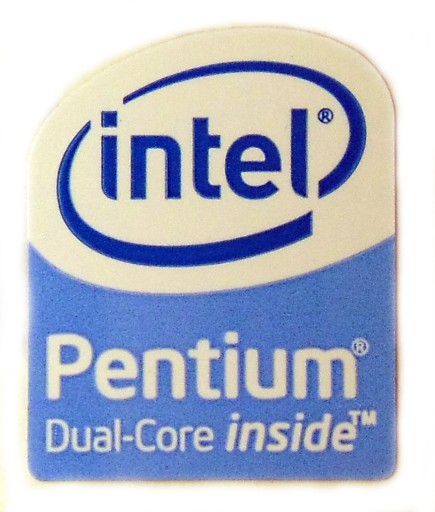 Наклейка INTEL PENTIUM DUAL CORE 16x20mm [205]
