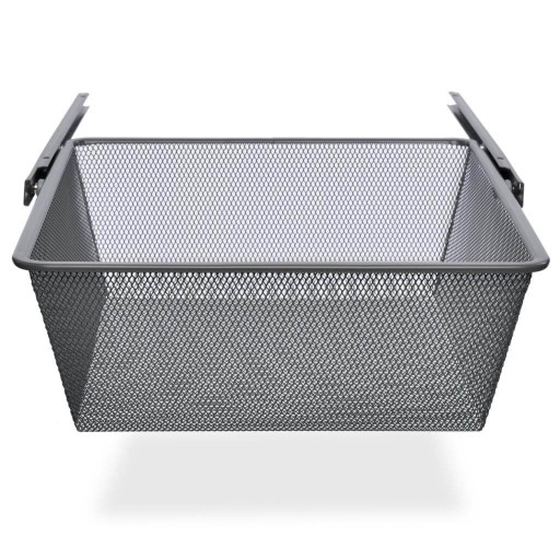 Kosz wysuwany do garderoby MESH 400 mm antracyt