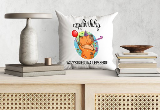 CAPYBIRTHDAY CAPYBIRTHDAY подарок на день рождения подушка