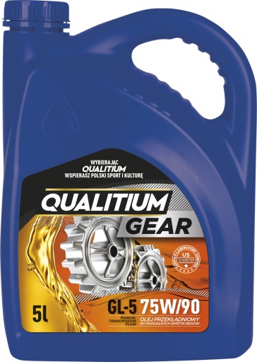 Трансмиссионное масло QUALITIUM Gear GL-5 75W/90 5л
