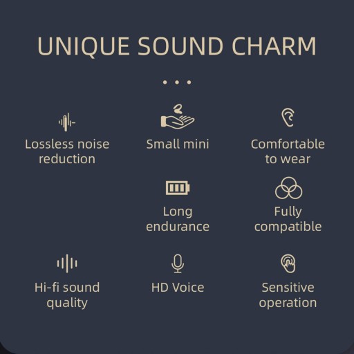 Беспроводные Bluetooth-наушники Водонепроницаемые бизнес-наушники с объемным звуком Черные