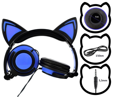 Автомобильный держатель для TABLET TELEPHONE + светодиодные наушники CAT EYE