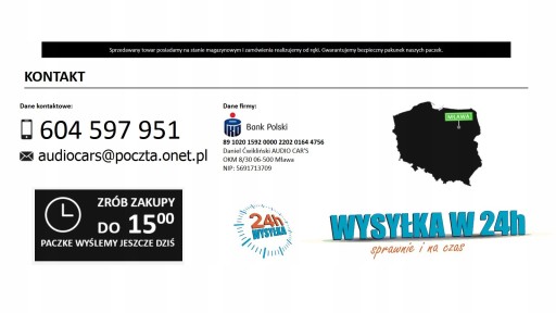 Zestaw Kable Do Wzmacniacza 4-kanałowego 21mm2
