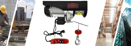 Dragon Winch Электрическая канатная лебедка 230В | 400/800 кг