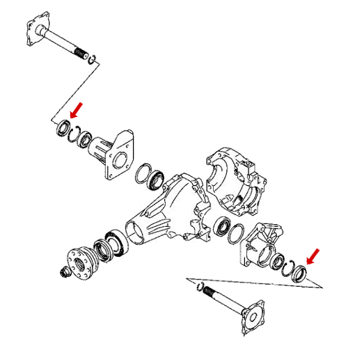 Сальник полуоси 35х62х10 SUZUKI VITARA JIMNY SAMURAI 09283-35052