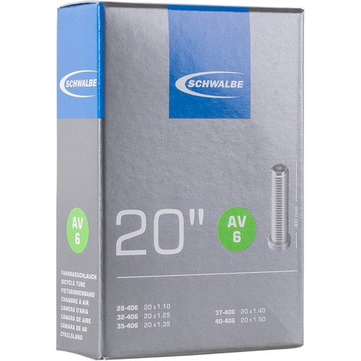 Schwalbe AV 6 Внутренняя трубка 20 дюймов, автоматический клапан 40 мм