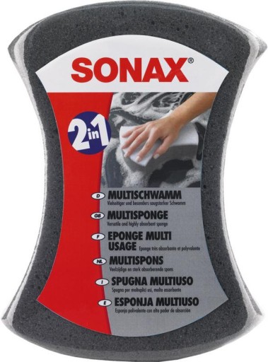 Губка из микрофибры SONAX для мытья автомобиля.