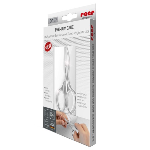 Детские ножницы для ногтей INOX, без никеля REER