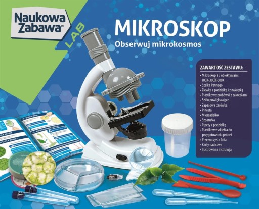 DOŚWIADCZENIA MIKROSKOP EKSPERYMENTY CLEMENTONI 8+