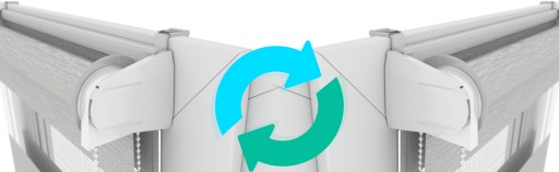 РОЛЛОННЫЕ ШТОРЫ «ДЕНЬ И НОЧЬ», ИЗГОТОВЛЕННЫЕ ПО РАЗМЕРУ С ЦВЕТНЫМ НАТЯЖИТЕЛЕМ