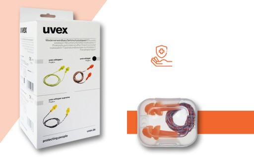 Беруши uvex шепот в футляре, 50 пар.