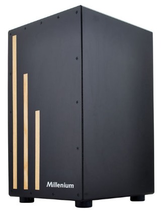 Cajon Millenium BlackBox, матовый черный, эффект малого барабана