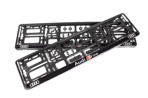 РАМКА НОМЕРНОГО ЗНАКА AUDI SLINE 3D 1 шт.