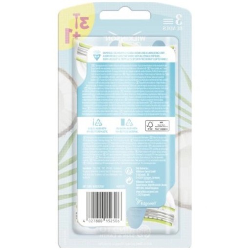 4 машины WILKINSON Xtreme 3 My Intuition Comfort Coconut Delight