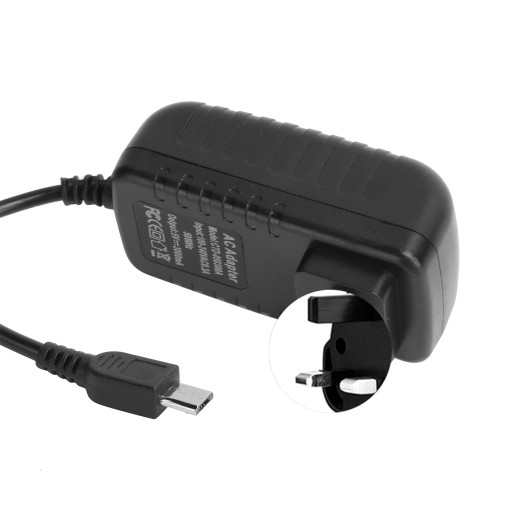 Блок питания для Raspberry Pi 5v 3a со встроенной кнопкой переключения micro USB