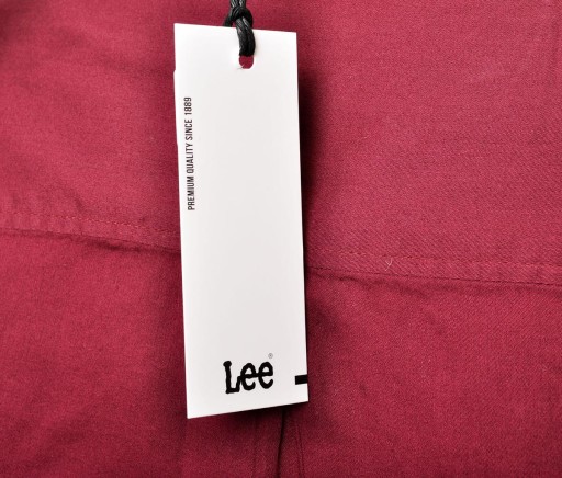 Рубашка LEE REGULAR бордовая PLAIN SHIRT M 38