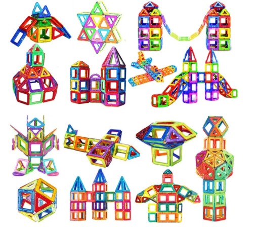 МАГНИТНЫЕ БЛОКИ 3D MAGNETIC 100шт Education Large