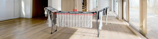 Suszarka Na Ubrania Pranie Vileda Infinity Flex Ultimate Czarna Max 205 cm