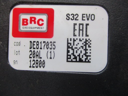 SEKWENCJA INSTALACJA GAZOWA LPG BRC S32 EVO DE817035 20A