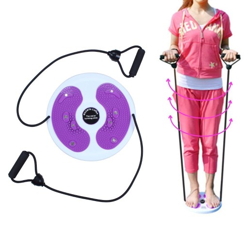 ВРАЩАЮЩИЙСЯ TWISTER TWIST ДИСК НА ПОЯСИИ С ВЕРЕВКОЙ, НАГРУЗКА 120 КГ ФИОЛЕТОВЫЙ