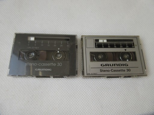 KASETY NOŚNIKI STENO CASSETTE GRUNDIG 30 DYKTAFON BDB STAN