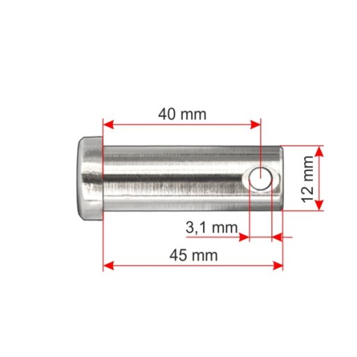 КОЛПАЧКА 12x45 НЕРЖАВЕЮЩАЯ НЕРЖАВЕЮЩАЯ A4