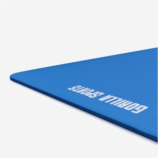 Mata do jogi ćwiczeń fitness 190x60x1,5 błękitna