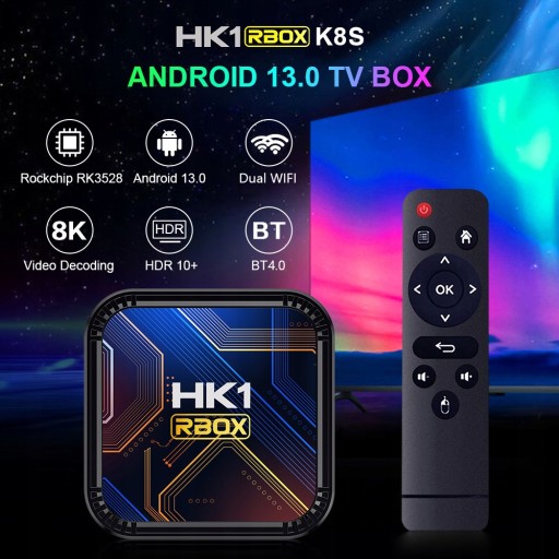 Smart TV Box HK1 RBOX Android 13 4G/64G двойной WIFI